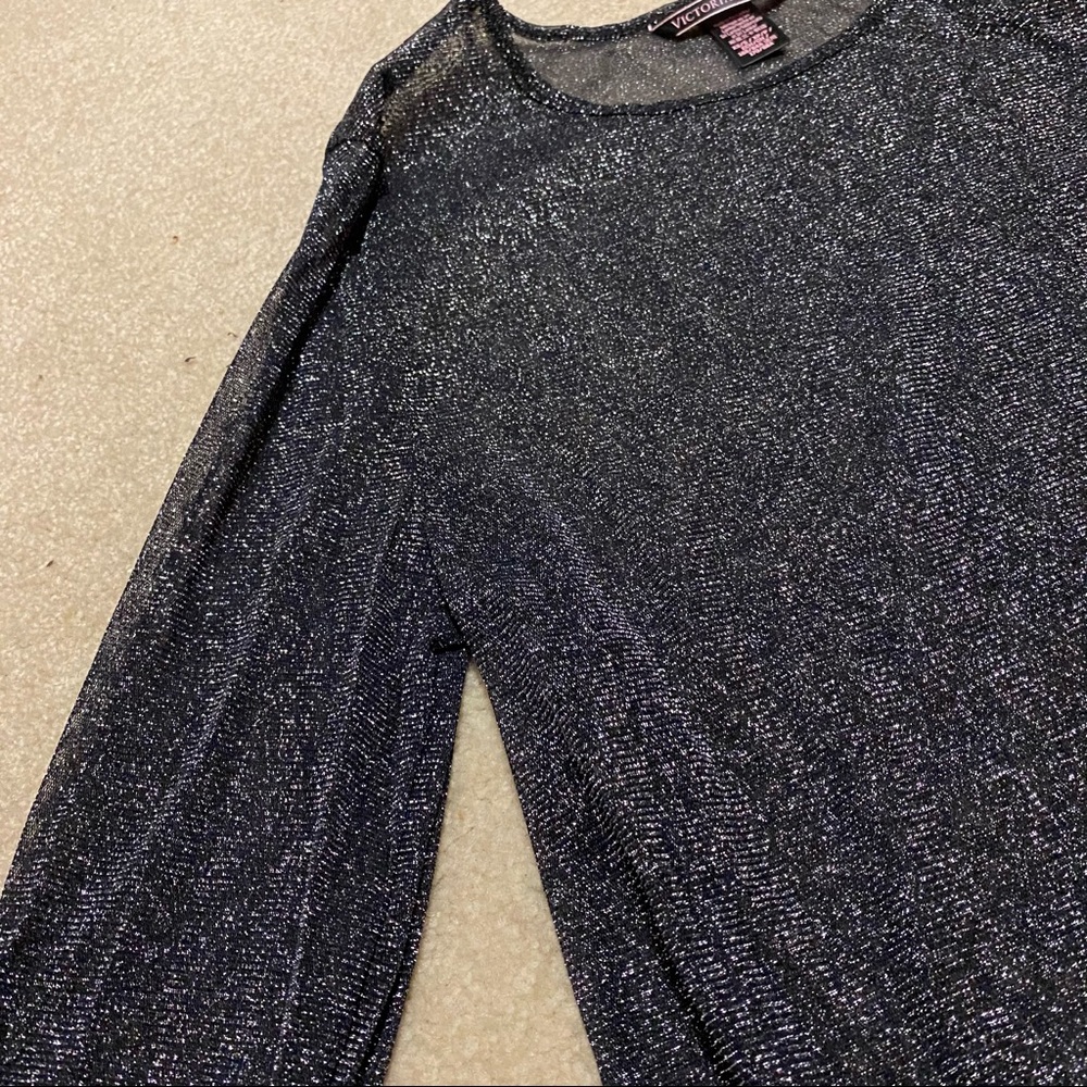 Sheer Victoria’s Secret Shimmer Top